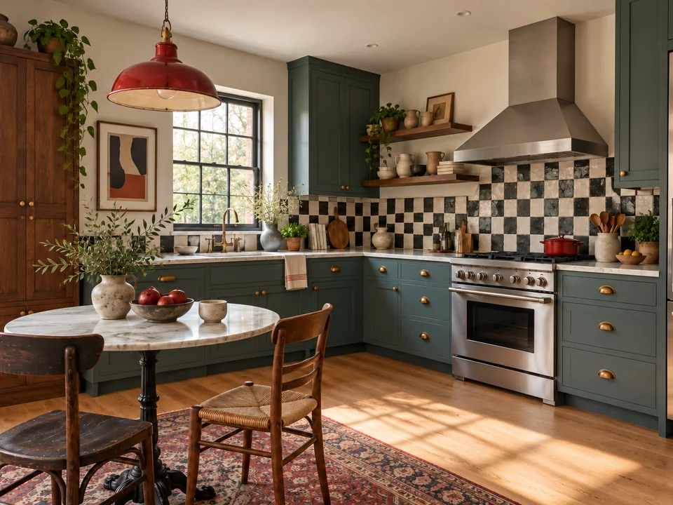 Eclectic kitchen